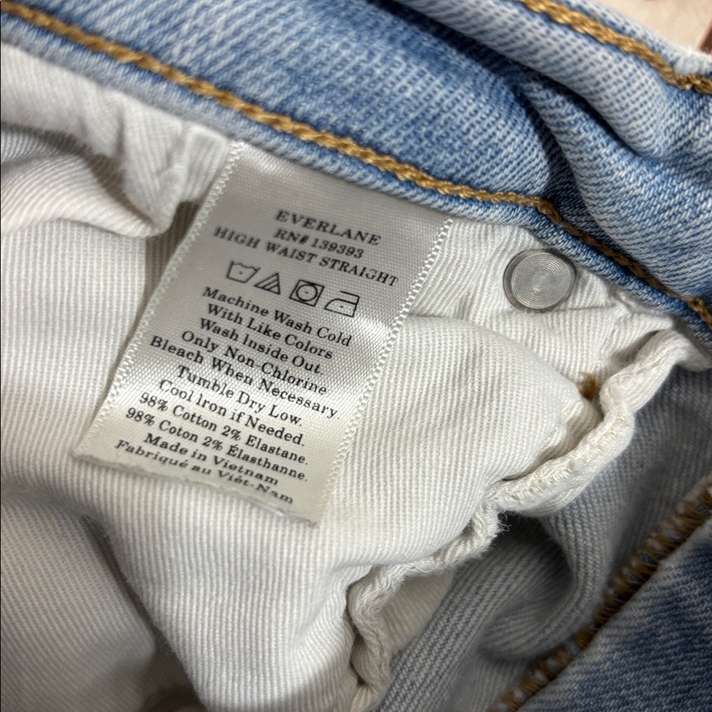 Everlane high waisted straight jeans - Picture 10 of 10